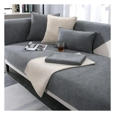 (grey, 110X180cm) Sofa Cover Pet Dog Kids Mat Protector Non-slip Couch Slipcover Four Season Uni