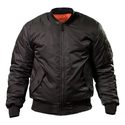 (black, L) Ma1 Military Flight Pilot Bomber Jacket Men Winter Warm Casual Tactical Airborne Avia