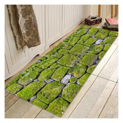 (160*200cm) 1pcs Stone Pattern Area Rug Non-slip Large Carpet Washable Kitchen Mat, For Home Roo