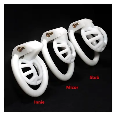 (white Micro) Positive And Negative Penis Rings Sissy Chastity Cage Locked In Lust Male Chastity