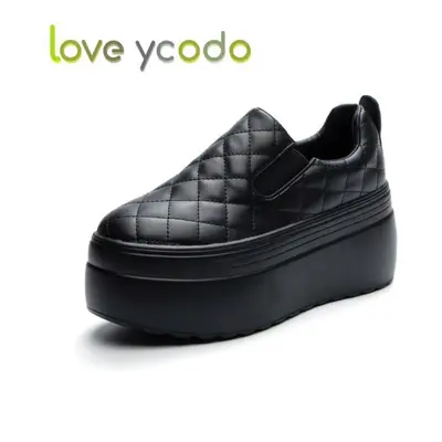 (black, 35) Love Ycodo Brand Spring And Autumn Women&apos;s And Girls&apos; Students Thick Sole 