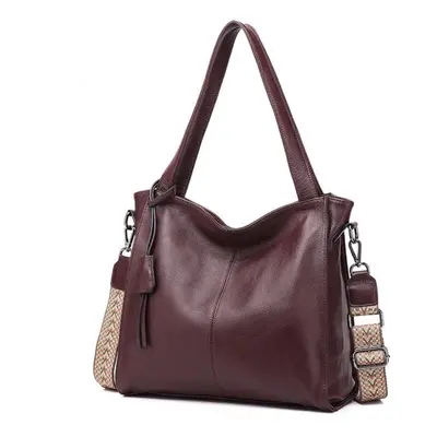 (purple) Luxury Genuine Leather Handbags For Women Crossbody Shoulder Bags Ladies Messenger Bag 