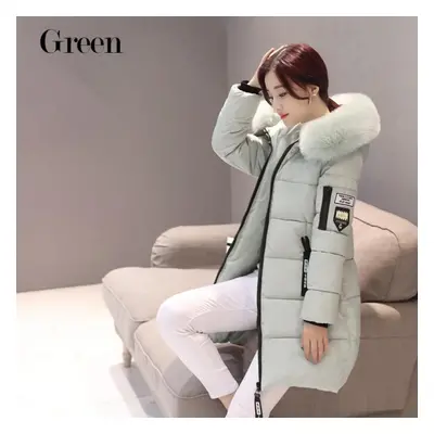 (light green, XXXXL) Women&apos;s Winter Cotton Cotton-padded Warm Jacket Winter