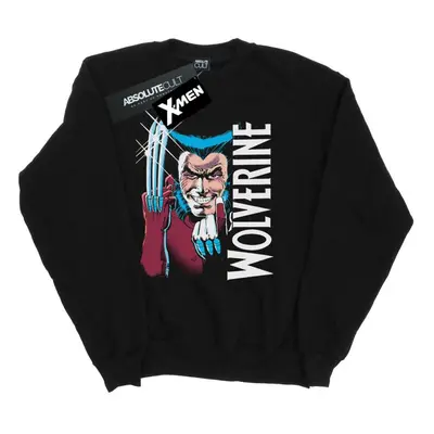 (L, Black) Marvel Mens X-Men Wolverine Come Here Sweatshirt