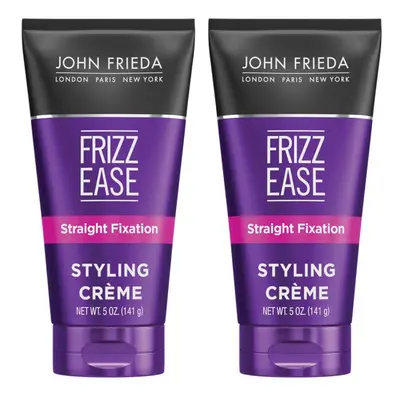 John Frieda FrizzEase Straight Fixation Styling Creme Ounces Product for Smooth Silky NoFrizz Ha