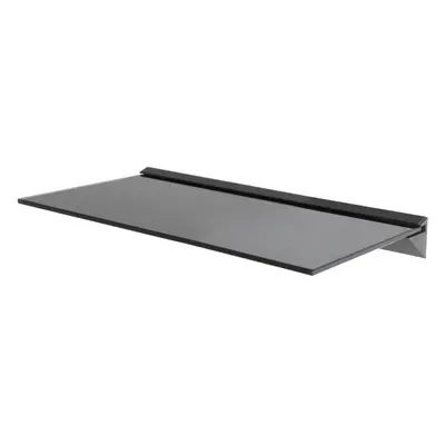 King Single Black Tempered Safety Glass Floating Shelf x 1, 60cm Width, Max 20kg per shelf, Home