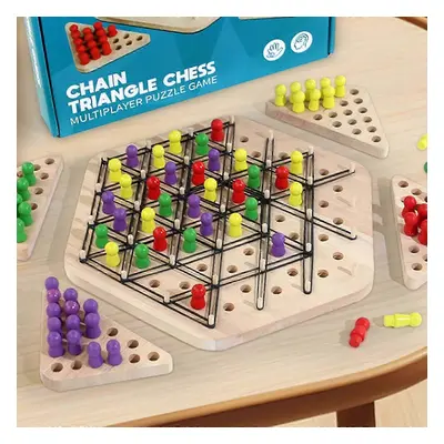 Chain Chesses Game Triggle Board Game Triggle Rubber Game Exciting Triggle Rubber Game for All A