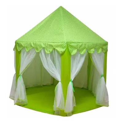 (green) Large Princess Castle Children Indoor Play Tent Portable Tulle Garden Folding Play Tent 