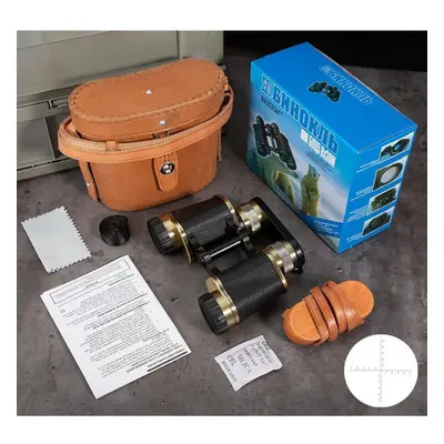 (gold) High-definition Metal Bronze Telescope, Military Fan Telescope, High-magnification, Astro