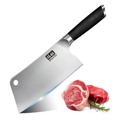 SHAN ZU Kitchen Knife,Meat Cleaver Knife with Hole Inch Sharp Chef Knife Vegetable Chopper Japan