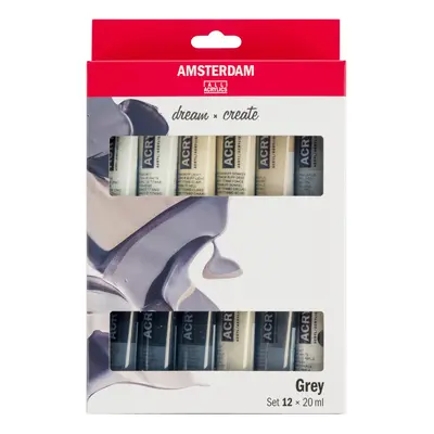 Amsterdam Standard Series Acrylics Grey SetÂ 12Â mlÂ