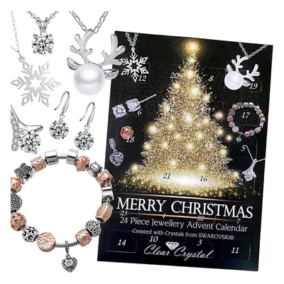 24 Piece Finest Crystal Jewellery Advent Calendar