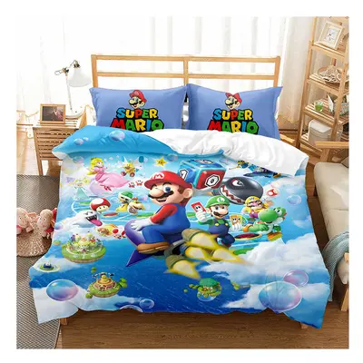 (Style 11, Single) Mario Duvet Cover Single Double King Duvet Cover