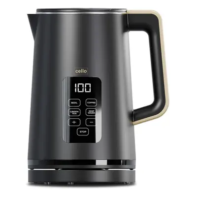 Cello 3000W Electric Digital Kettle with Temperature Control - Black