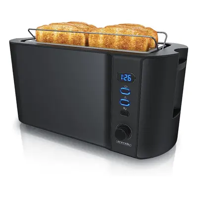 Arendo - Frukost slice long slot toaster double wall housing with warming rack browning settings