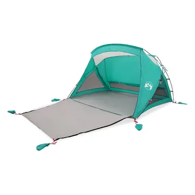 (sea green) vidaXL Beach Tent 2-Person Grey Waterproof tent garden tent outdoor shelter