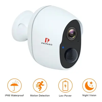 1080P Wireless Battery Powered IP CCTV Camera Outdoor Indoor Home Waterproof Security Rechargeab