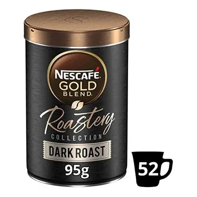 Nescafe Gold Blend Roastery Dark Roast Instant Coffee 95g (Pack of 6)