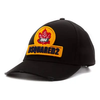 (2124 Black, ONE) Dsquared2 BCM0470 Maple Leaf Baseball Cap