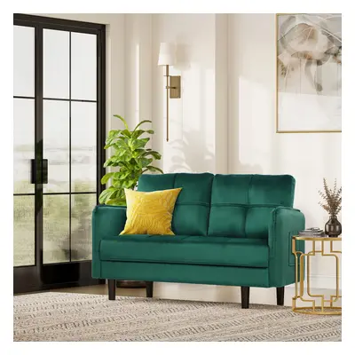 2 Seater Velvet Sofa Couch with Thicken Cushions, Comfy Loveseat Sofa