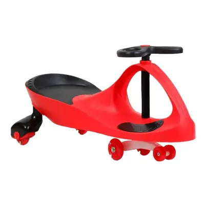 (Red) FLICKER SWING CAR RIDEON SWIVEL SCOOTER PLASMA CAR