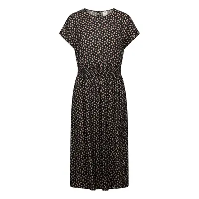 (16, Black Print) Trespass Womens Printed Round Neck Dress Susanne