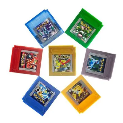 7 Pack POKEMON GAME Series For Nintendo GB GBC Game Card Classic