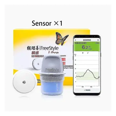 (Libre sensor 1pcs) Freestyle Libre 24-hour Real-time Monitoring Blood Glucose Meter Sensor Scan