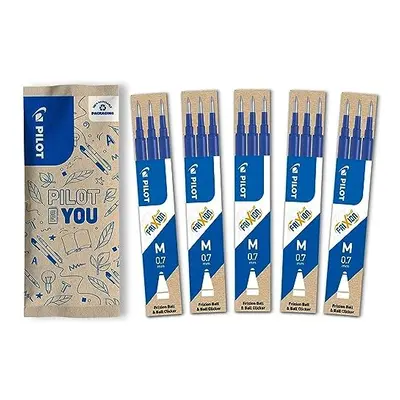 FriXion Refills 0.7-15 Pack - Colour Blue - FriXion Refills with Erasable Ink - Compatible with 