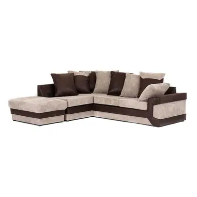 (Beige & Brown, Corner) Dino Monty Metropolis Sofa Set