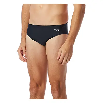 TYR Men's Durafast Elite Solid Racer Swim Suit (Black 32)