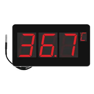 LED Digital Sauna Thermometer Wall-mounted C/F Switch Alarm Function Swimming Pool Thermometer W