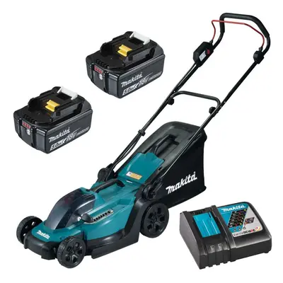 Makita DLM330 18v LXT Cordless Lithium Battery Lawn Mower 33cm + 2x5ah Battery