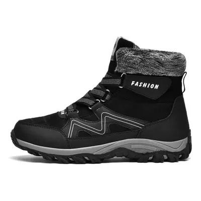 (black, 39) Winter Boots Waterproof Outdoor Men Boots Ankle Snow Boots High Men Footwear