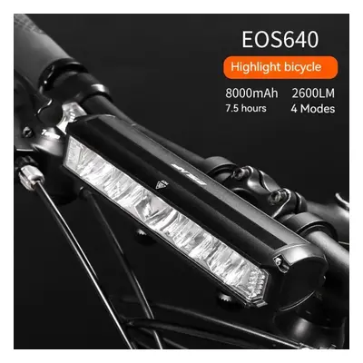 (as the picture) Bicycle Lights Usb Rechargeable Aluminum Alloy Front Lamp Lumen Bright Night Ri