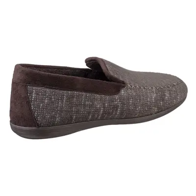 Cotswold Stanley Loafer Slipper Brown