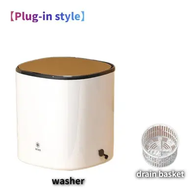 (white, ãPlug-in styleãA2) New Portable Mini Washing Machine Household Ultrasonic Ozon Clean