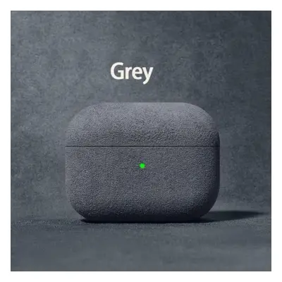 (grey, AirPods 1/2) For Apple Airpods Pro Case Italian Alcantara Luxury Leather Protective Cover