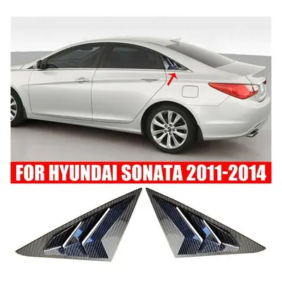 Carbon Fiber Look Window Louver Shutter Cover Trim For Hyundai Sonata