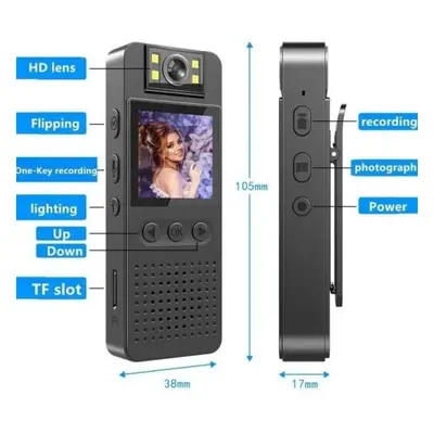 (black, With memory card) Full Hd 1080p Mini Wifi Portable Ap Cam With Replay Display Camcorder 