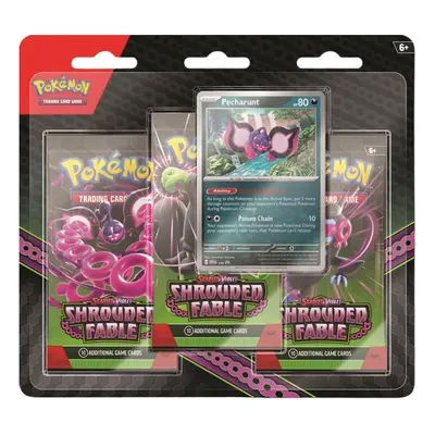 Pokemon TCG: Scarlet & Violet 6.5: Shrouded Fable - 3-Pack Blister (Pecharunt)