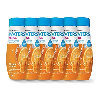 SodaStream Flavours Orange & Mango Zero Mix, Diet Fizzy Drink Maker Concentrate, Aspartame Free 