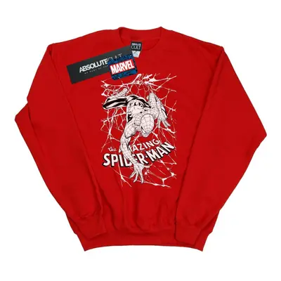 (XL, Red) Marvel Womens/Ladies Spider-Man Web Crawler Sweatshirt