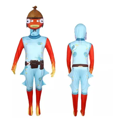 (Benjyfishy, 150) Kids Fortnite Cosplay Video Game Costume Fancy Dress Jumpsuit Halloween Outfit