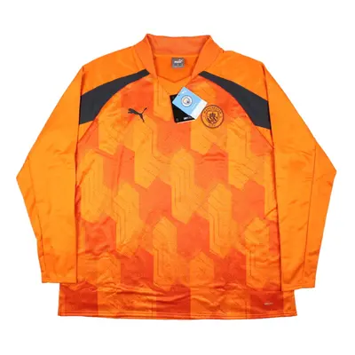 (M) Man City Pre-Match LS Sweat Top (Orange)