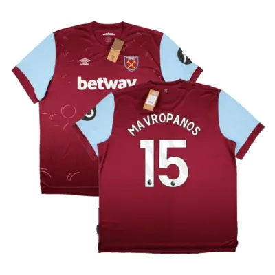 (S) West Ham United Home Shirt (Mavropanos 15)