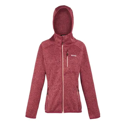 (8 UK, Mineral Red) Regatta Womens/Ladies Newhill Marl Hooded Fleece Jacket