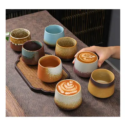 200ML Retro Ceramic Coffee Cup Tea Cup Home Office Large-capacity Exquisite Mug Tea Set Persona