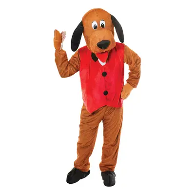 Official Forum AC269 Mens Dog With Waistcoat (Big Head) Standard Adult Costumes