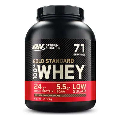 Optimum Nutrition Gold Standard Whey Muscle Building and Recovery Protein Powder With Naturally 